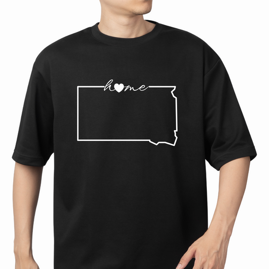 T-Shirt - South Dakota Home (Heart)