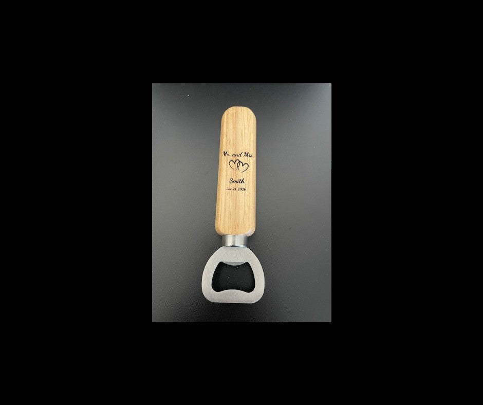 Wooden Bottle Opener - Customize with an Engraving