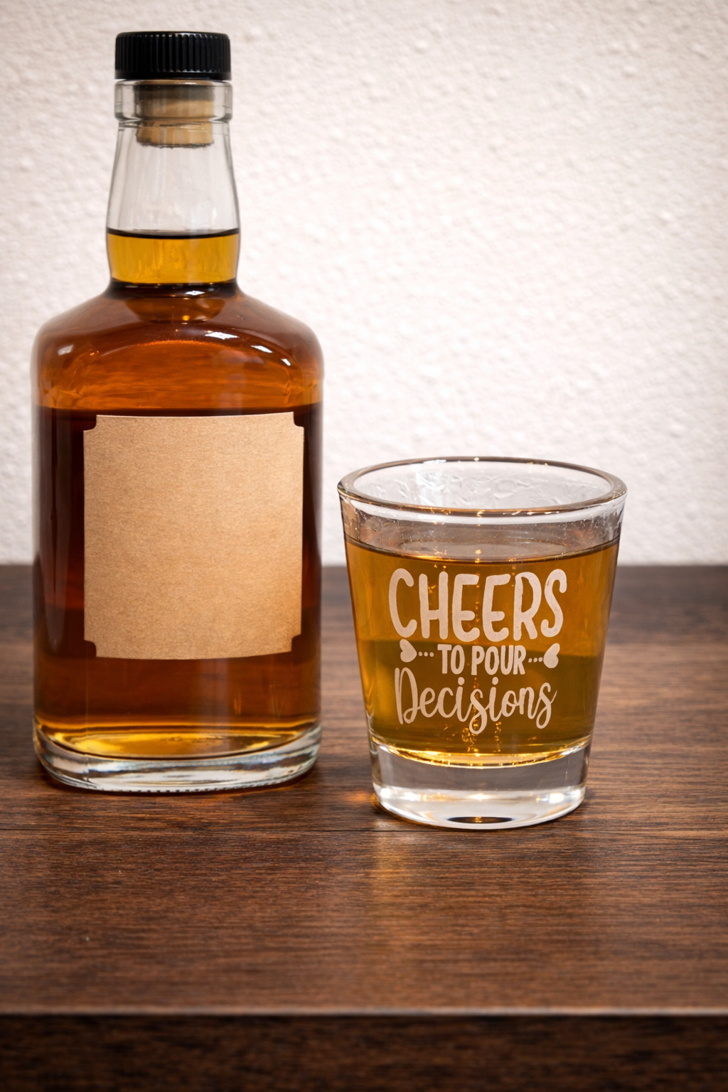 “Cheers to Pour Decisions” Shot Glass - 2 oz