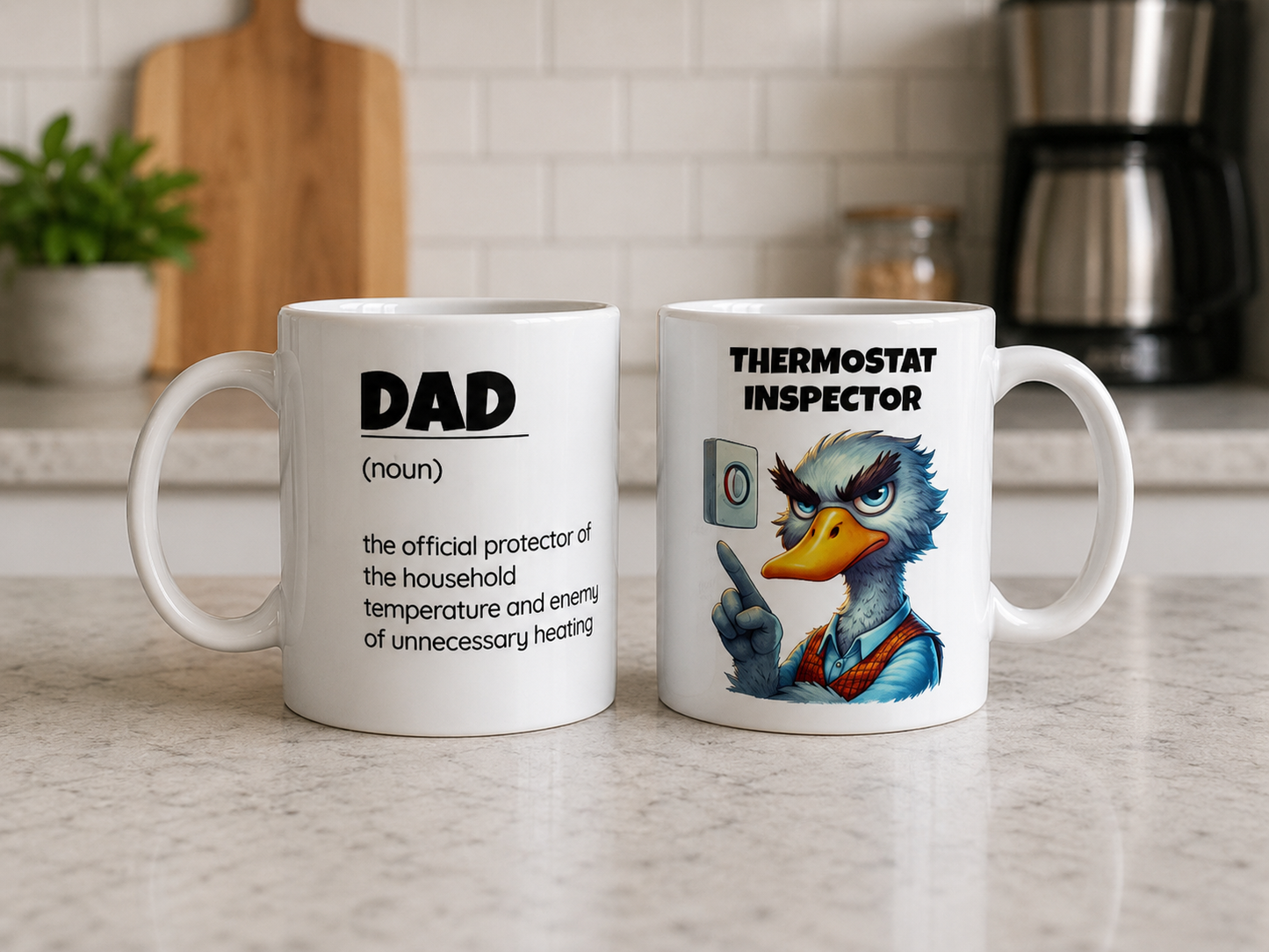 Ceramic Coffee Mug – “Thermostat Inspector"
