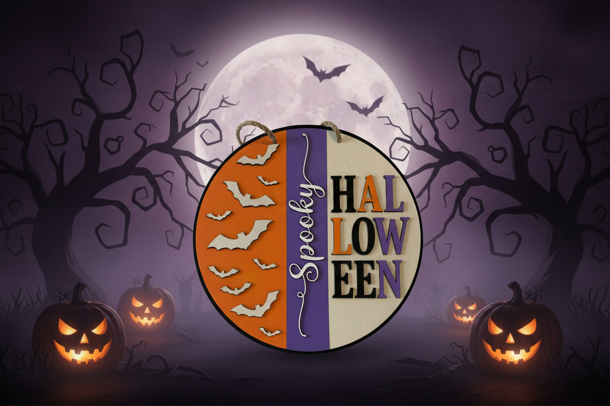 14" Spooky Halloween Sign