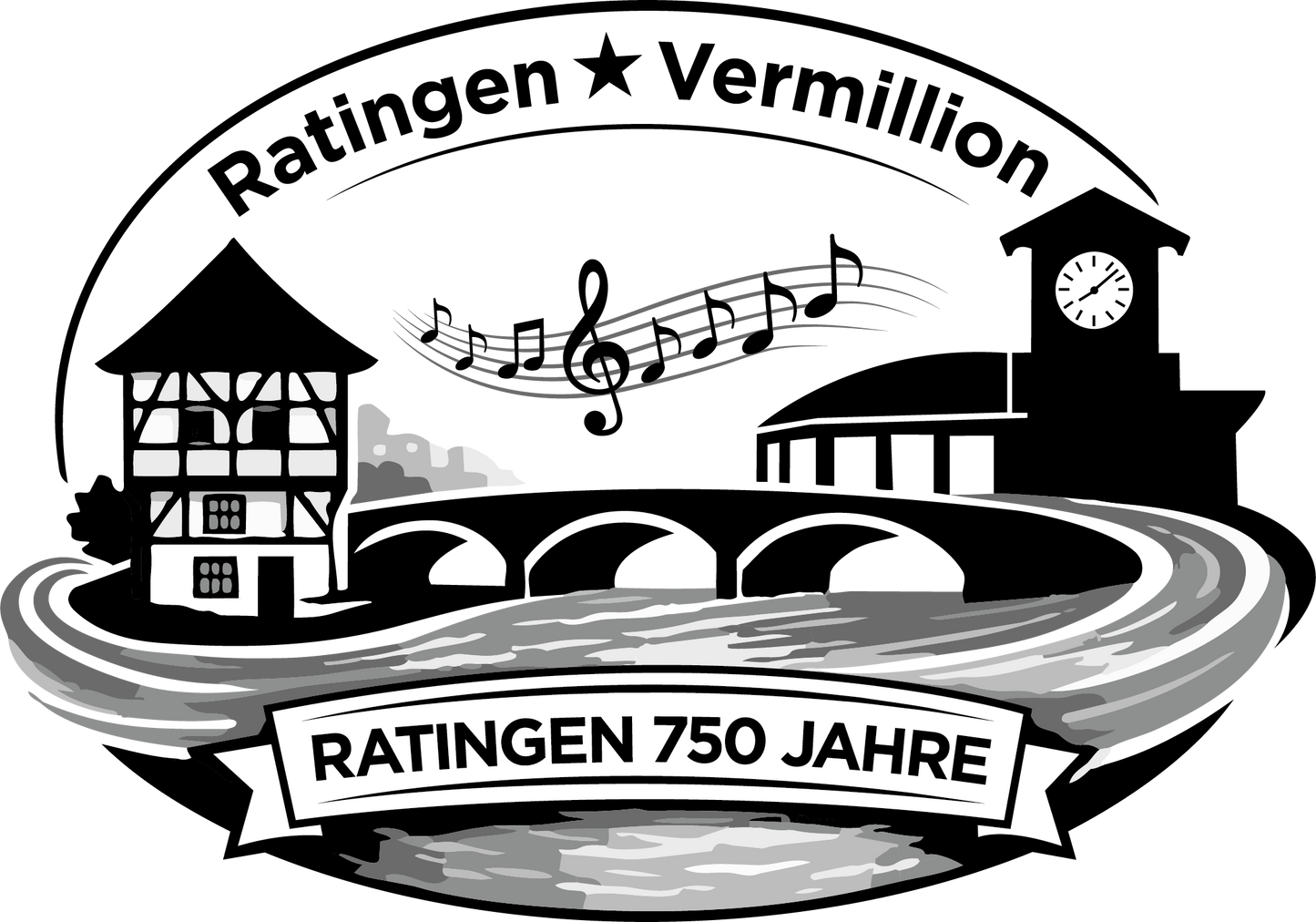 Vermillion, SD ↔ Ratingen, Germany | 750-Year Celebration Long Sleeve T-Shirt
