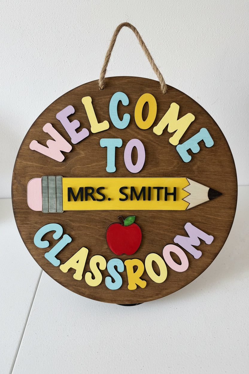 14" Welcome to the Classroom Sign