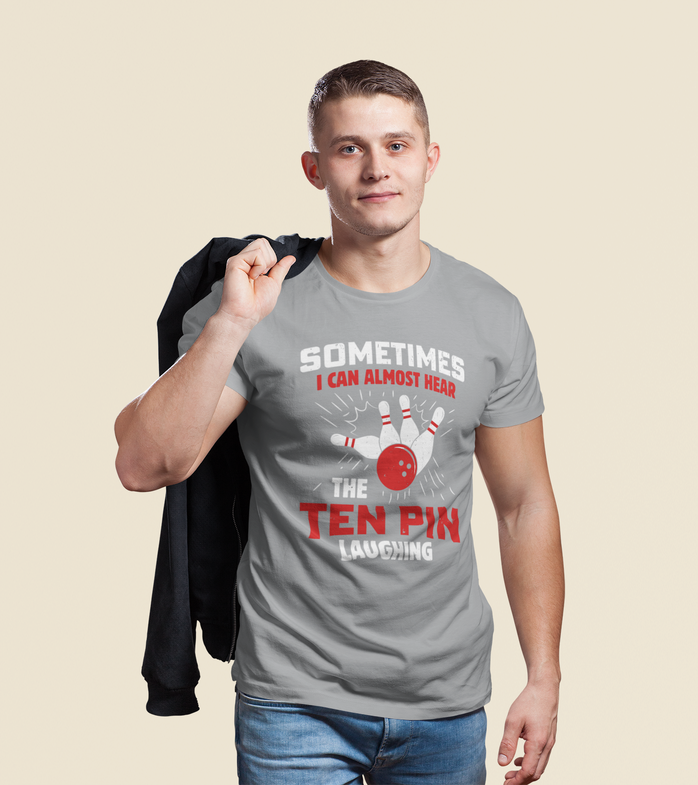 T-Shirt - Sometimes I Can Almost Hear the 10 Pin Laughing