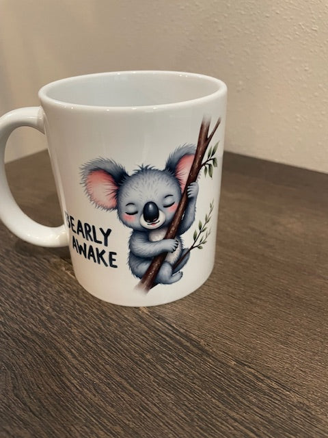 11oz Ceramic Coffee Mug – Bearly Awake