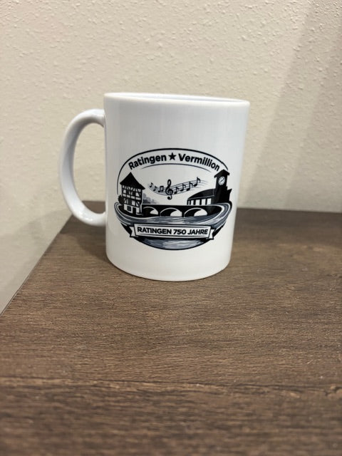 Vermillion, SD ↔ Ratingen, Germany | 750-Year Celebration - 11oz Ceramic Coffee Mug