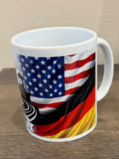 Vermillion, SD ↔ Ratingen, Germany | 750-Year Celebration - 11oz Ceramic Coffee Mug w/ Flags