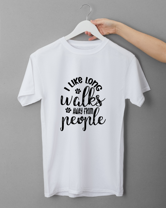 T-Shirt - I Like Long Walks Away from People