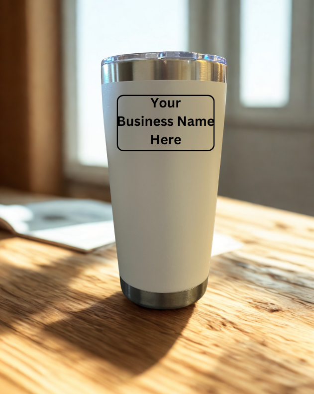 20 oz Stainless Steel Engraved Travel Mug - Customize It!