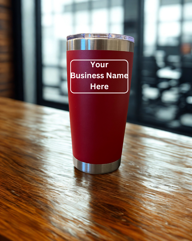 20 oz Stainless Steel Engraved Travel Mug - Customize It!