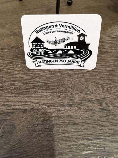 Vermillion, SD ↔ Ratingen, Germany | 750-Year Celebration 3" X 2" Refrigerator Magnet