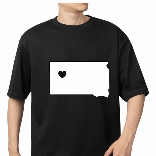 T-Shirt - South Dakota State with Heart