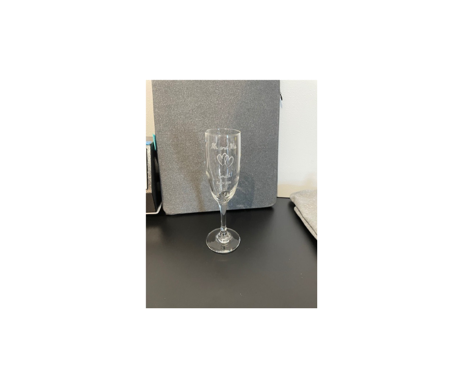 Engraved Champagne Flute - Customize it for any occasion.