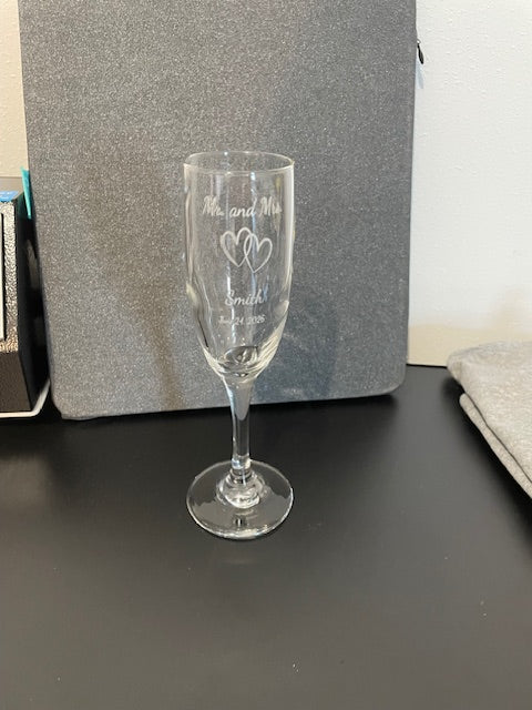 Engraved Champagne Flute - Customize it for any occasion.
