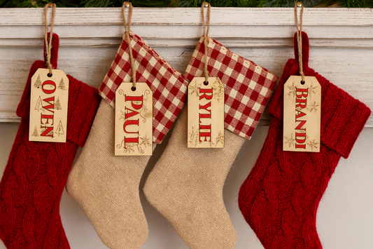 Personalized Christmas Stocking Tags