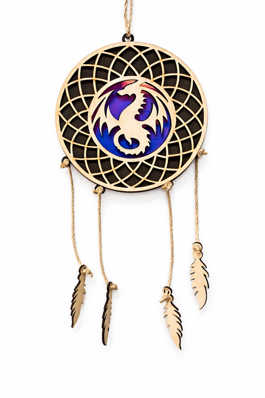 Dragon Dreamcatcher Wall Hanging