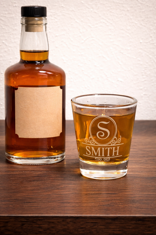 Personalized Engraved Shot Glass - 2 oz