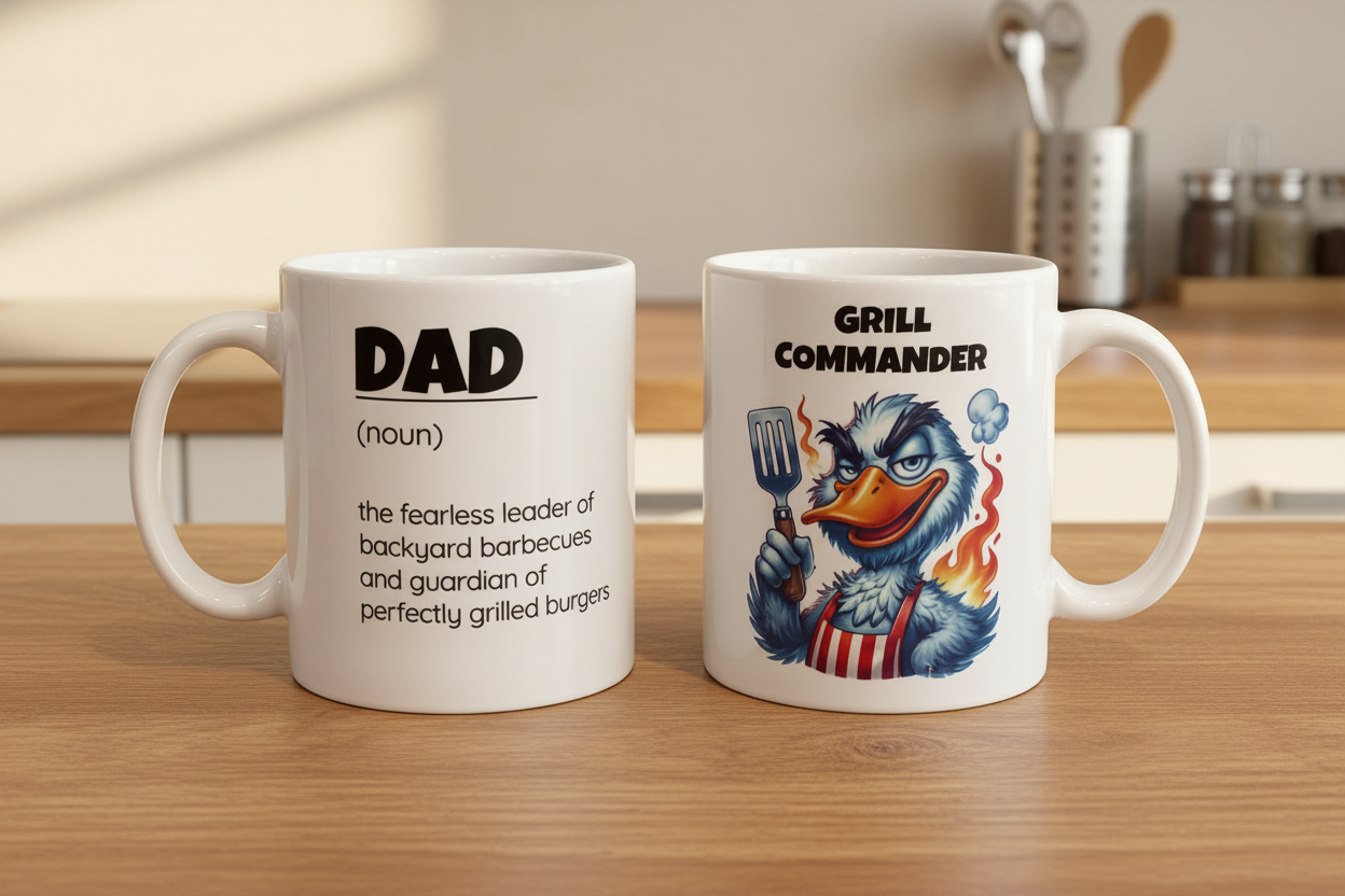 Ceramic Coffee Mug – “Grill Commander”