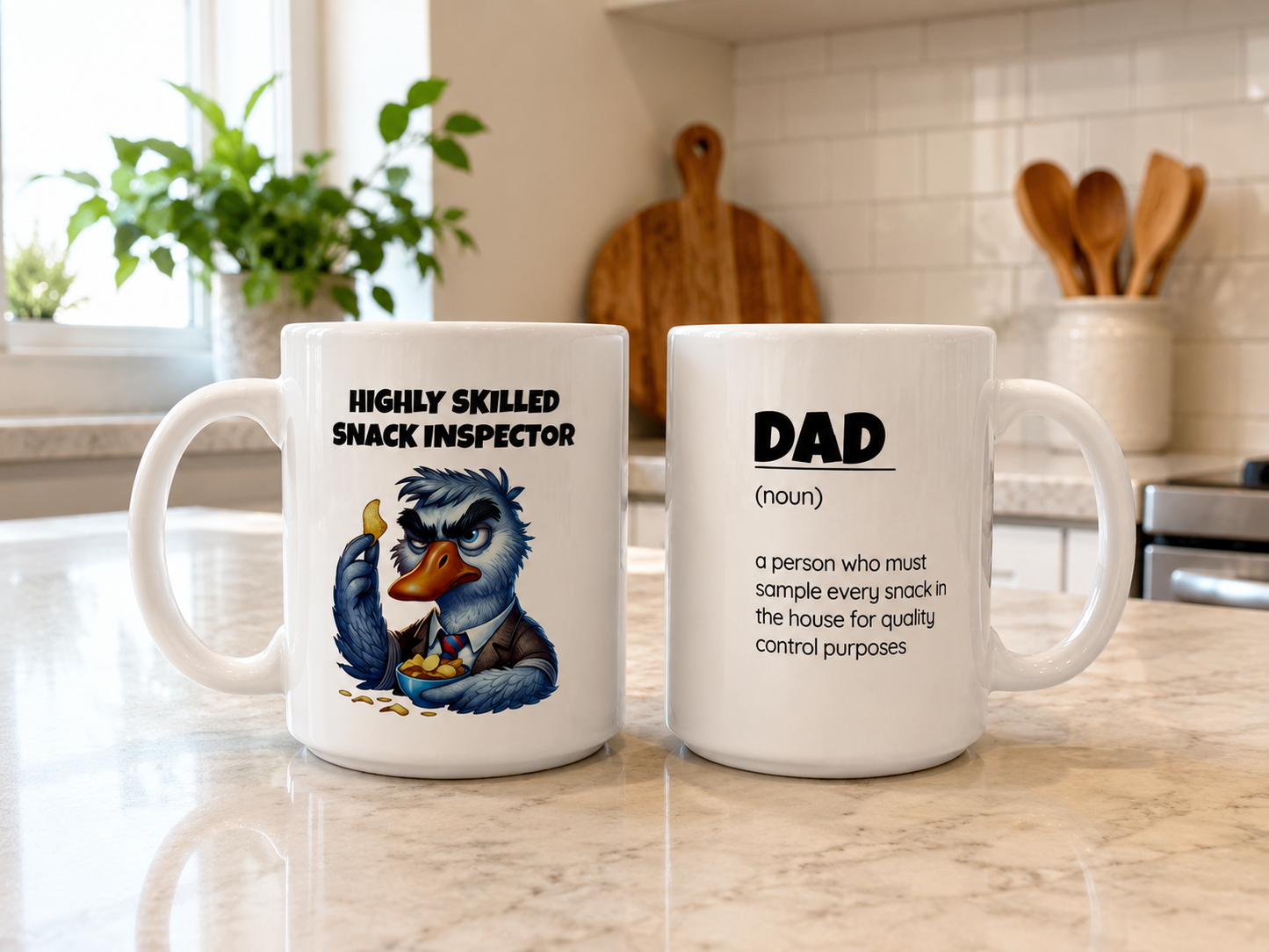 Ceramic Coffee Mug – “Highly Skilled Snack Inspector”