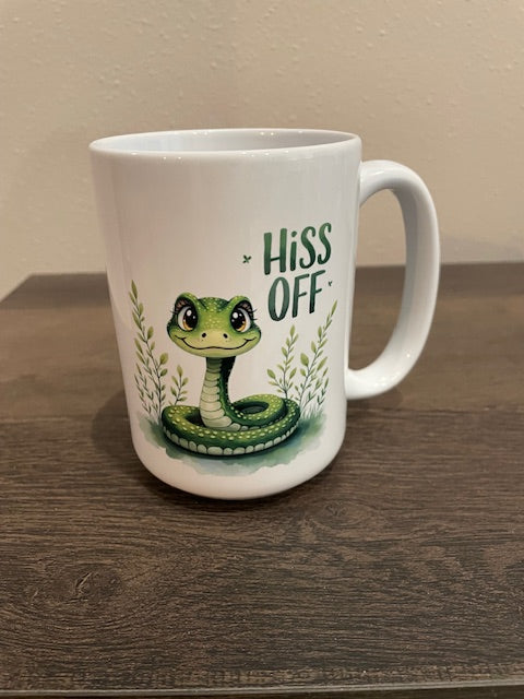 15 oz Ceramic Mug - Hiss Off
