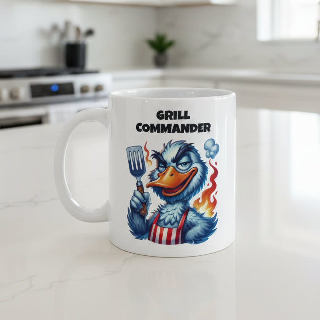 Ceramic Coffee Mug – “Grill Commander”