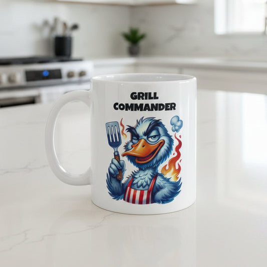 Ceramic Coffee Mug – “Grill Commander”