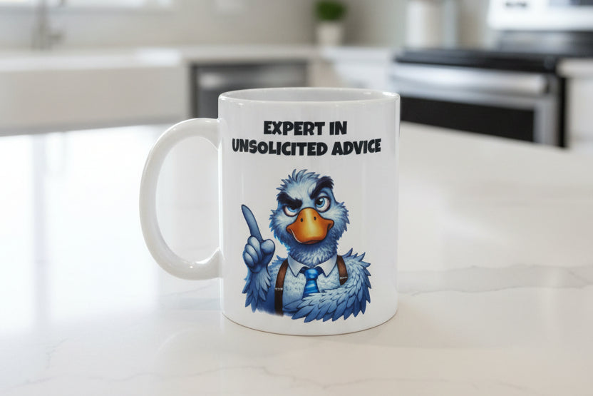 Ceramic Coffee Mug – “Expert in Unsolicited Advice"