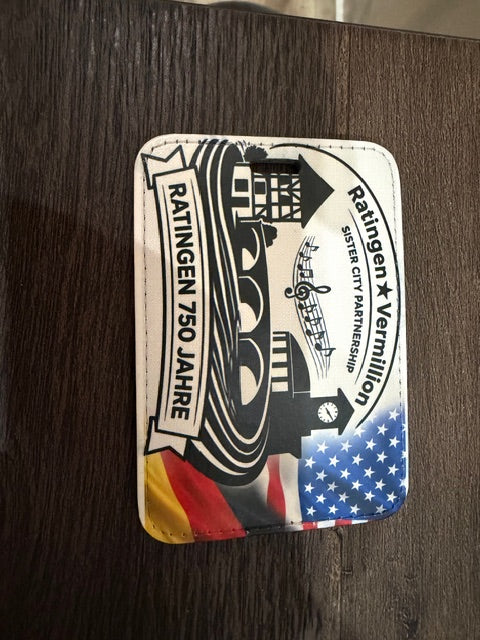 Vermillion, SD ↔ Ratingen, Germany | 750-Year Celebration Luggage Tag