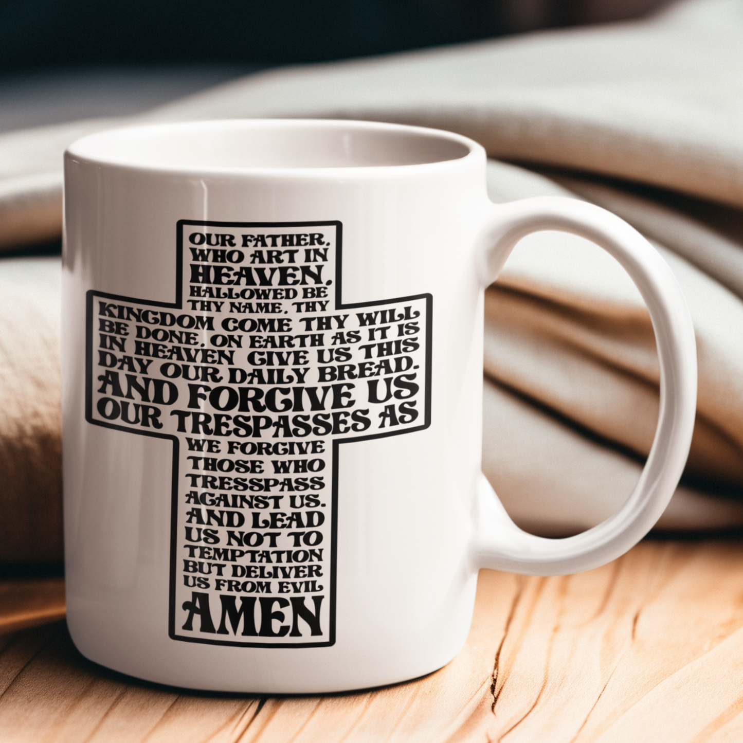 Faith-Inspired Cross Scripture Mug - 11oz