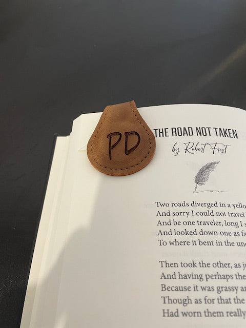 Leather Magnetic Bookmark - Personalize it!