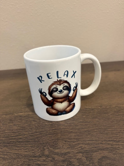 11oz Ceramic Coffee Mug – Relax
