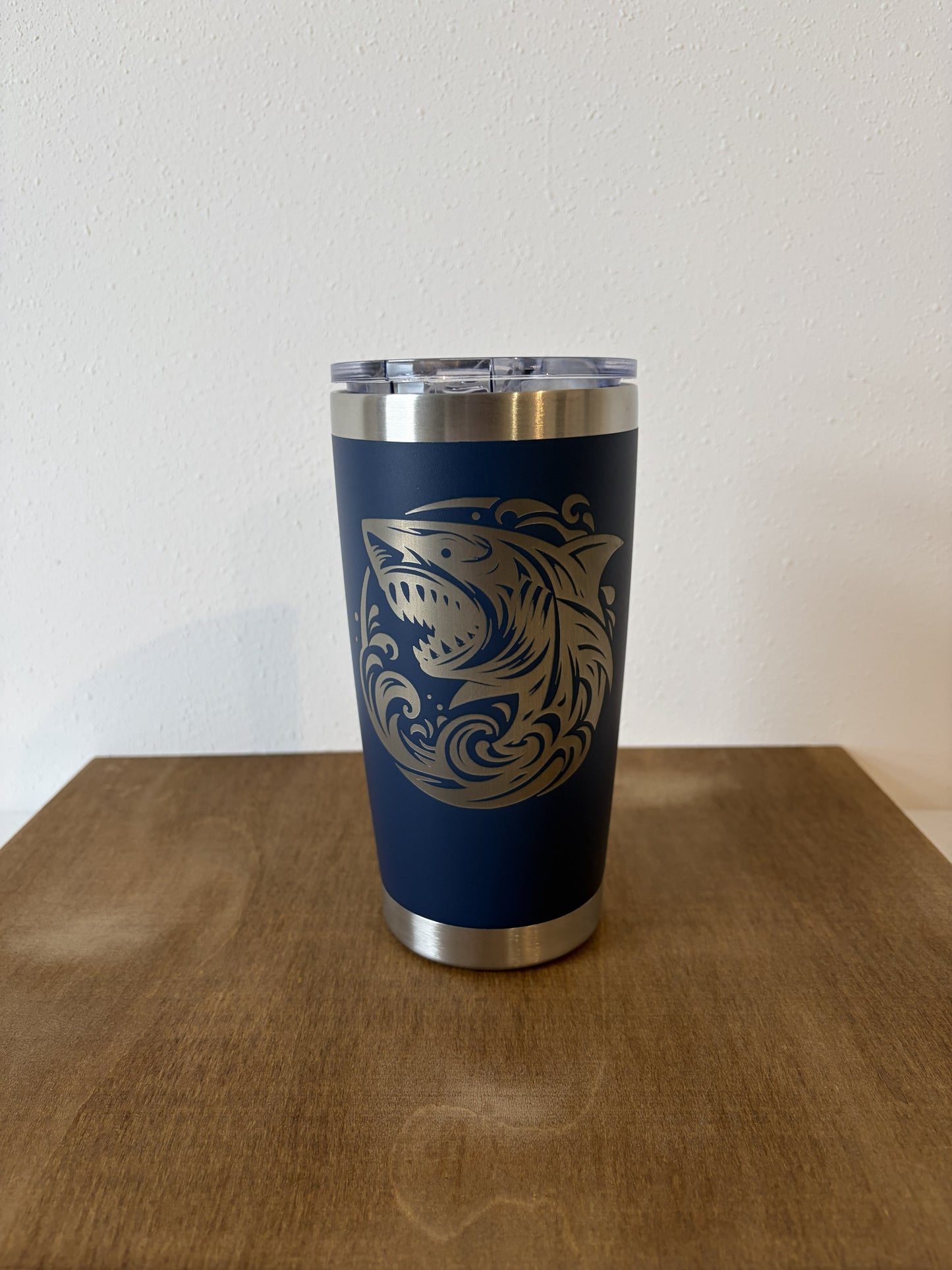 "Be A Shark" – 20oz Stainless Steel Travel Tumbler