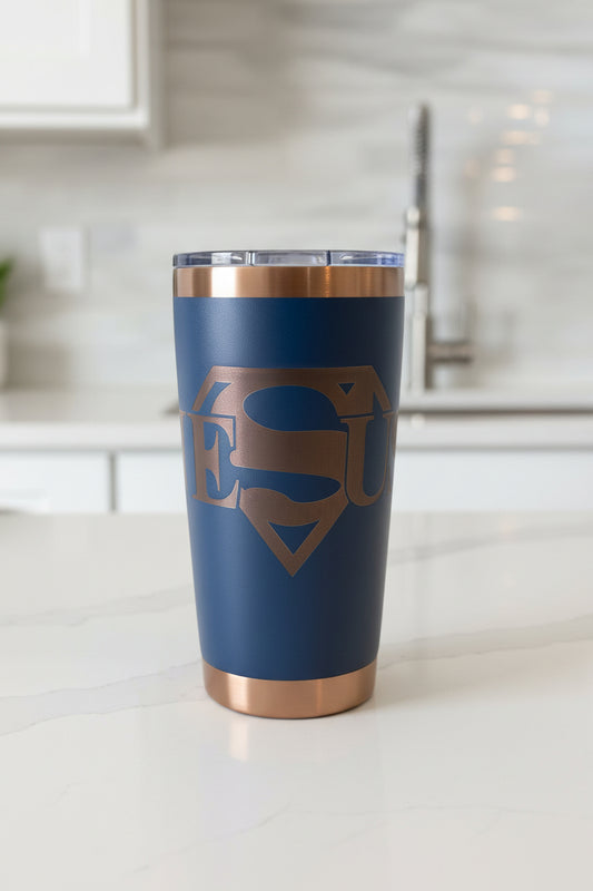 Superman Jesus – 20oz Stainless Steel Travel Tumbler