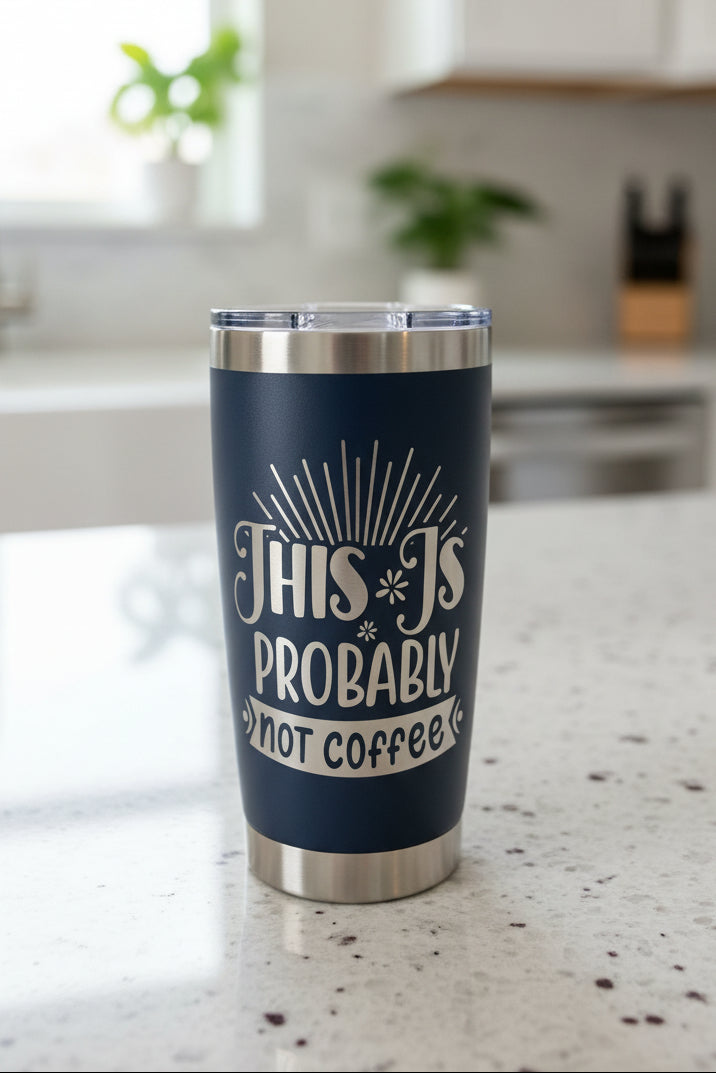 This Is Probably Not Coffee – 20oz Stainless Steel Travel Tumbler