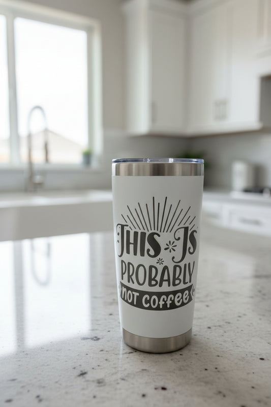 This Is Probably Not Coffee – 20oz Stainless Steel Travel Tumbler