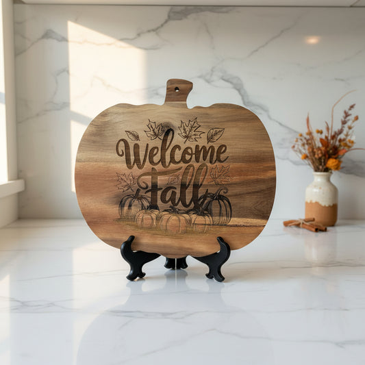 Welcome Fall - Engraved Cutting Board