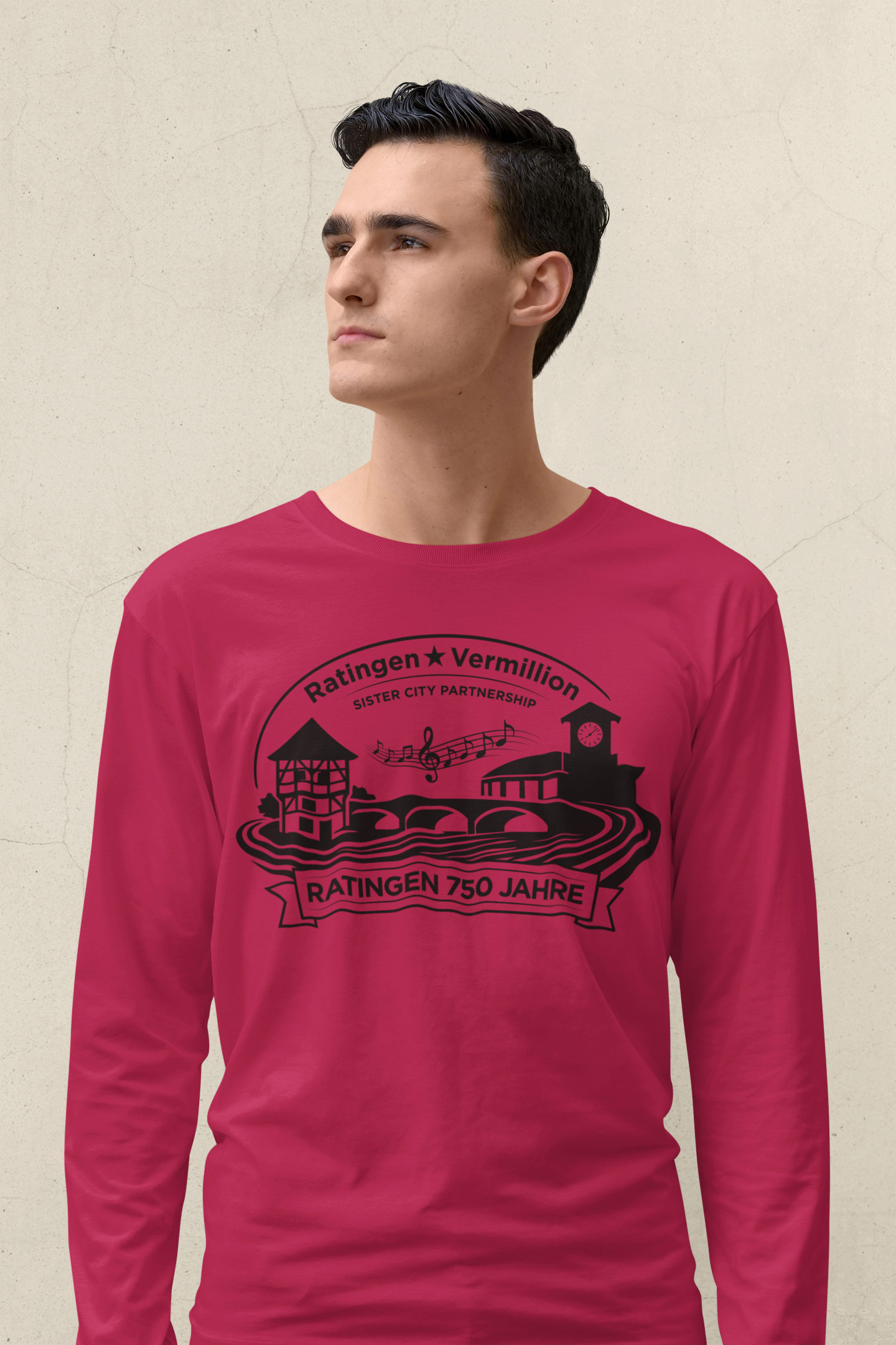 Vermillion, SD ↔ Ratingen, Germany | 750-Year Celebration Long Sleeve T-Shirt