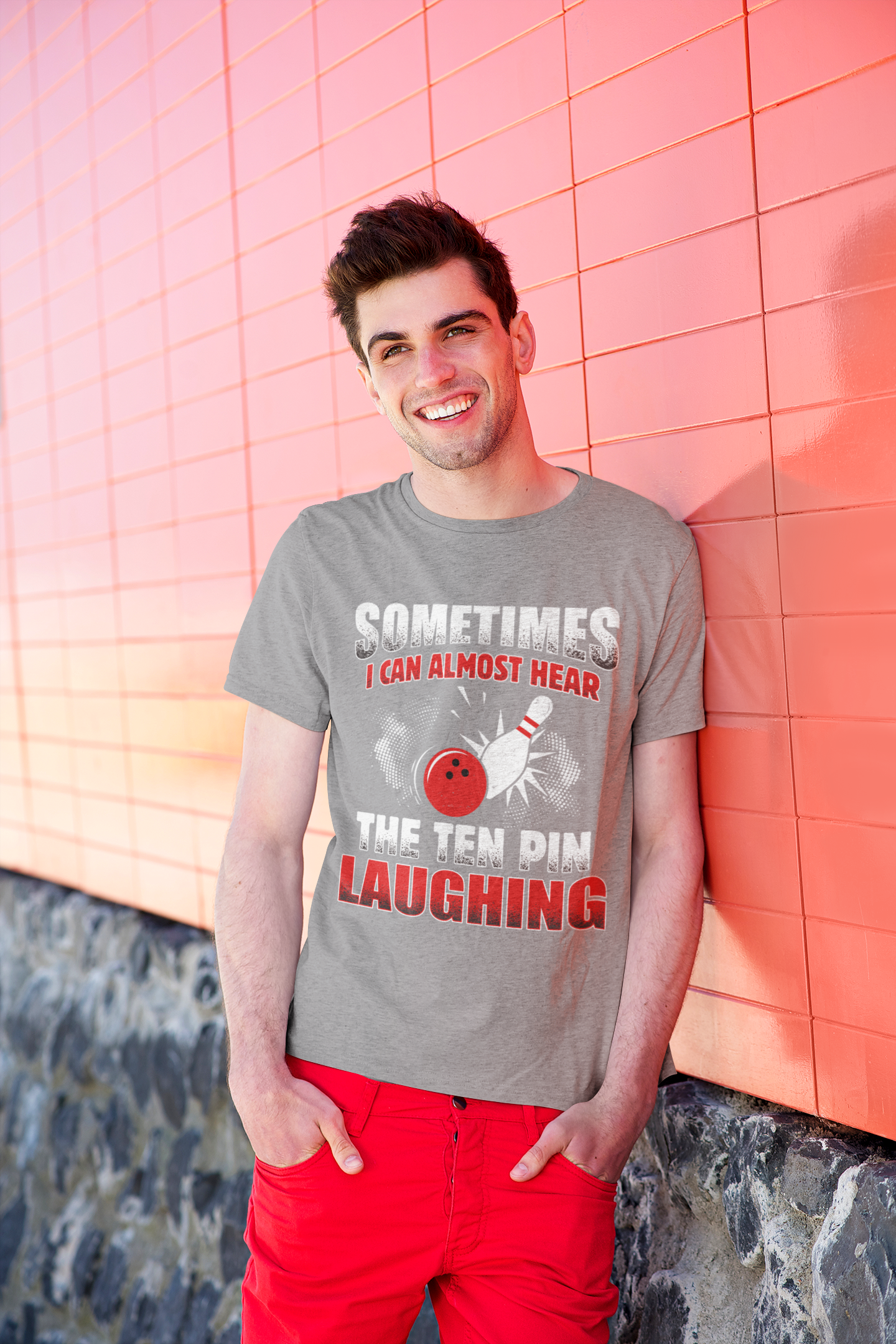 T-Shirt - Sometimes I Can Almost Hear the Ten Pin Laughing