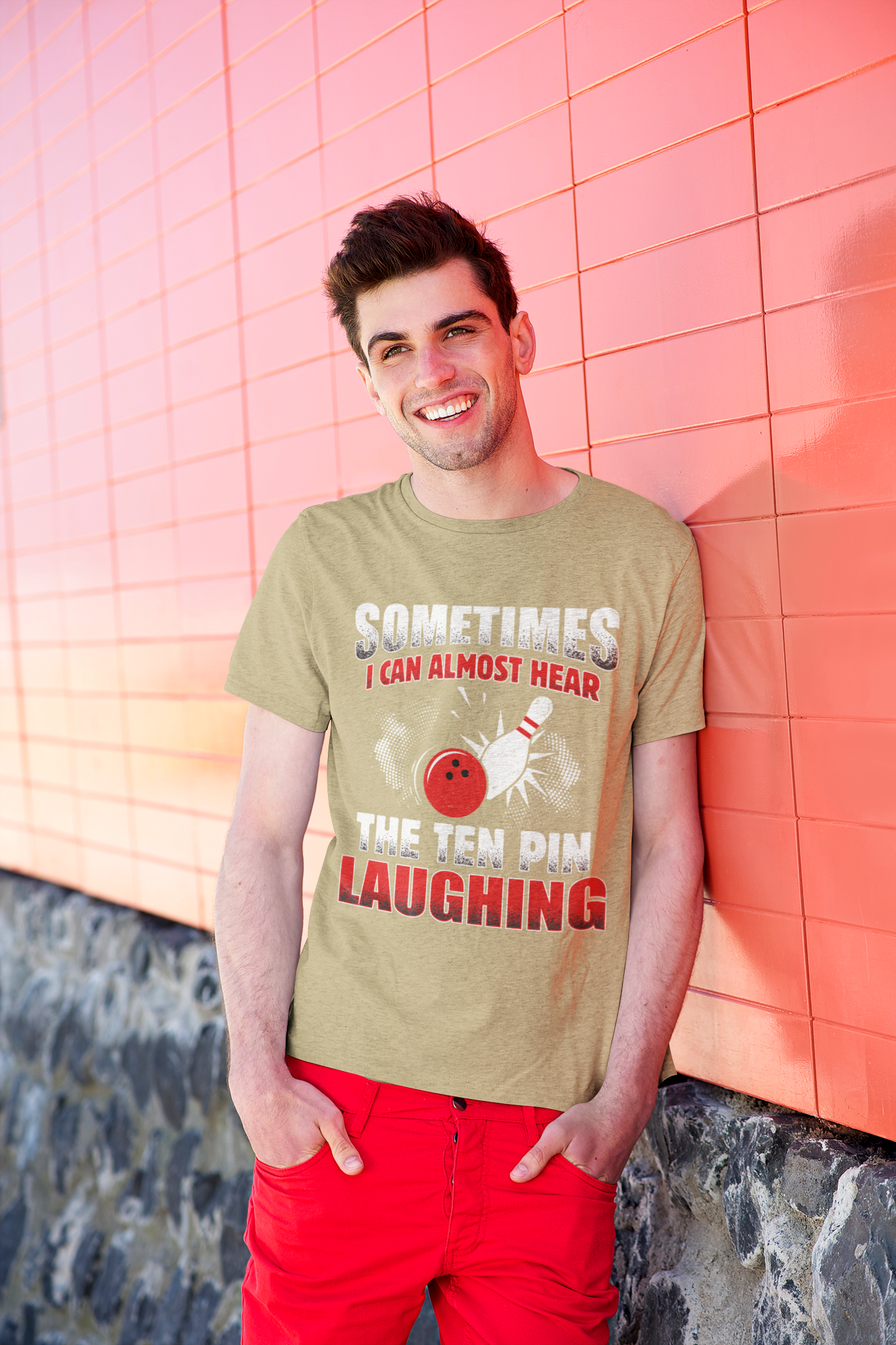 T-Shirt - Sometimes I Can Almost Hear the Ten Pin Laughing